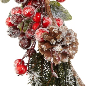 Everlands Berries And Pinecones Garland 180cm