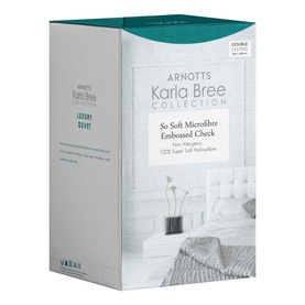4.5 Tog Embossed Check Duvet