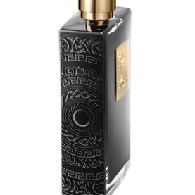 KILIAN PARIS Black Phantom Memento Mori 100ml EDP refillable bottle in black with embossed pattern and gold cap