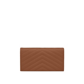 Monogram Embossed Leather Large Wallet