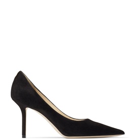 Love 85 JC Emblem Suede Pumps
