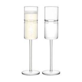 Set of Two Horizon Champagne Flutes