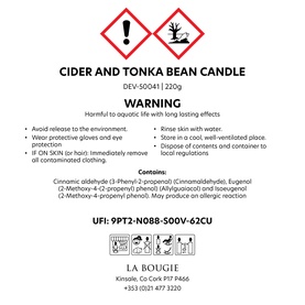 Cider And Tonka Bean Candle