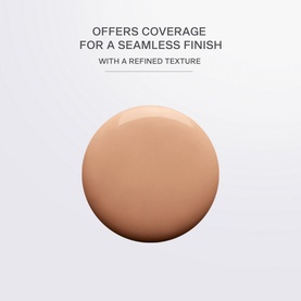 La Prairie Skin Caviar Essence-in-Foundation in Honey Beige, shown as a swatch with seamless, refined texture coverage