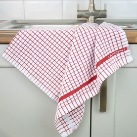 Poli-Dri Red Tea Towel