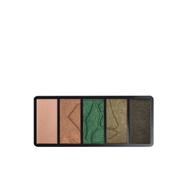 Lanc&ocirc;me Hypn&ocirc;se Drama Eyeshadow Palette with five shades: peach, bronze, emerald green, olive, and charcoal