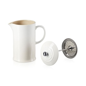 Stoneware Cafetiere With Metal Press 1L