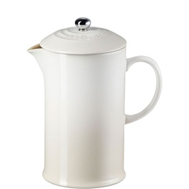 Stoneware Cafetiere With Metal Press 1L