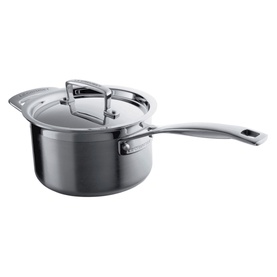 Three-Piece 3-Ply Stainless Steel Saucepan Set
