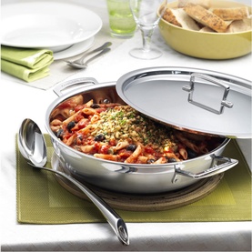 3-Ply Stainless Steel Shallow Casserole 26cm