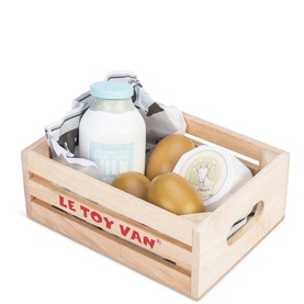 Wooden Eggs And Dairy Crate