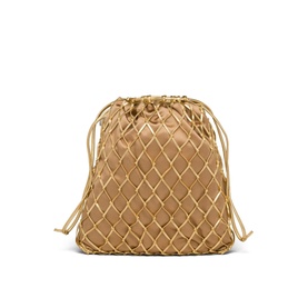 Leather, Mesh & Satin Clutch