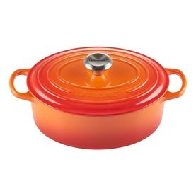 Signature Cast Iron Oval Casserole 27cm