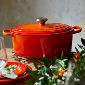 Signature Cast Iron Oval Casserole 27cm