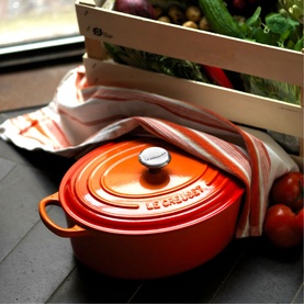 Signature Cast Iron Oval Casserole 27cm