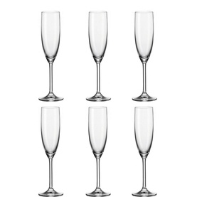 Daily Champagne 6 Piece Clear