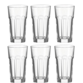 Rock Tumblers 35cl 6 Piece Clear