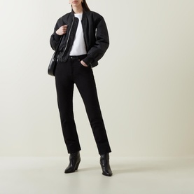 501&reg; Crop High-Rise Straight Leg Jeans