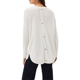 Lisha Ribbed Knit Button Sweater