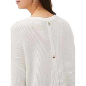 Lisha Ribbed Knit Button Sweater