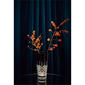 Lismore Black Vase 25cm-10in