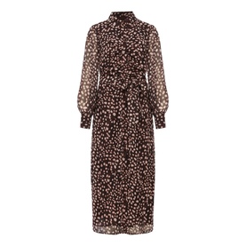 Libby Spot Print Midi Dress