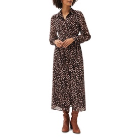 Libby Spot Print Midi Dress