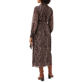 Libby Spot Print Midi Dress