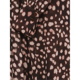Libby Spot Print Midi Dress