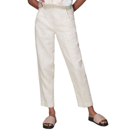 Linen Barrel Leg Trousers