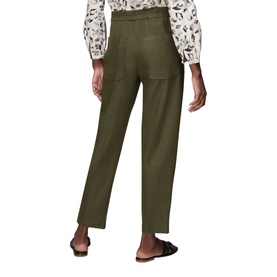 Linen Barrel Leg Trousers