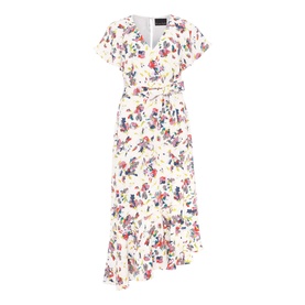 Lorel Floral Asymmetric Hem Dress