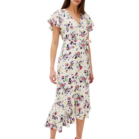 Lorel Floral Asymmetric Hem Dress