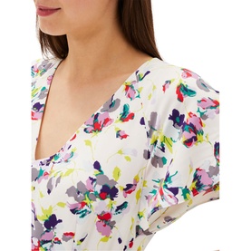 Lorel Floral Asymmetric Hem Dress