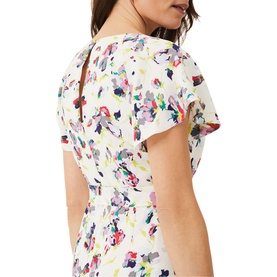 Lorel Floral Asymmetric Hem Dress