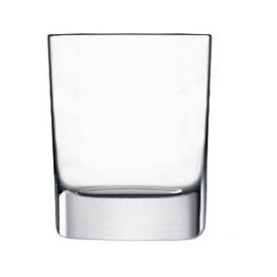 Luigi Bormioli Strauss Whisky 290ml clear glass, squat tumbler with thick weighted base and straight sides