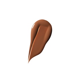 MAC Studio Radiance Face And Body Radiant Sheer Foundation swatch in a deep warm brown shade, shown as a teardrop smear on white background