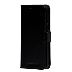 DBramante Lynge iPhone 12/12 Pro 6.1 Inch 2-In-1 Case in black, folio-style with snap closure and card slot interior