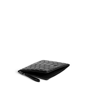 Maxi Uma XL Scaled Leather Clutch