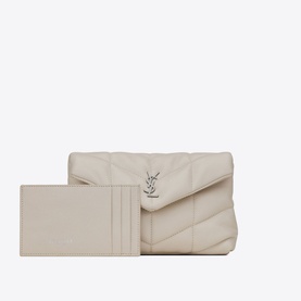 Puffer Quilted Leather Small Pouch