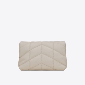 Puffer Quilted Leather Small Pouch