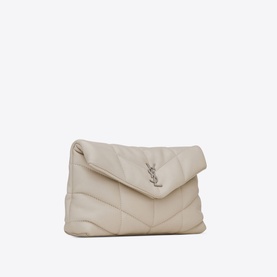 Puffer Quilted Leather Small Pouch