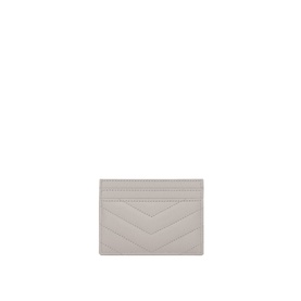 Monogram Embossed Leather Card Holder
