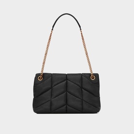 Puffer Quilted Lambskin Small Chain Bag