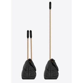 Puffer Quilted Lambskin Small Chain Bag