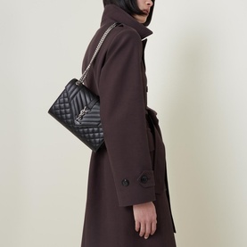 Matelass&eacute; Leather Medium Envelope Bag