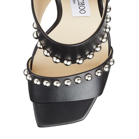 Matty 85 Dome Stud Leather Mules