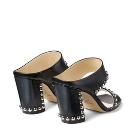 Matty 85 Dome Stud Leather Mules