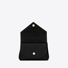 College Quilted Leather Medium Chain Bag