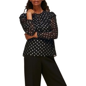 Metallic Dobby Sophia Top